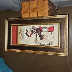 Framed Art Print 8x20 Titled: Day in Europe Coffee Shoppe & Bookstore